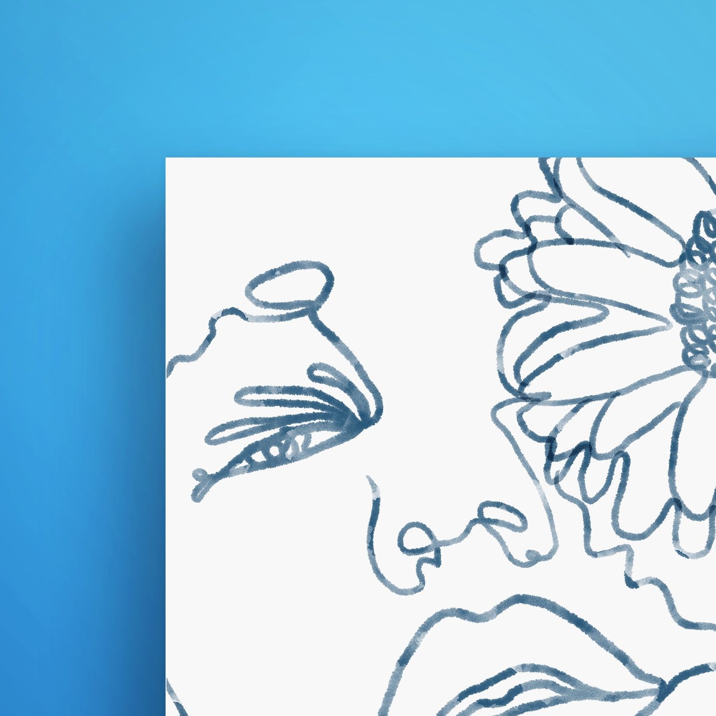 Floral Girl Line Art - EGLOOP