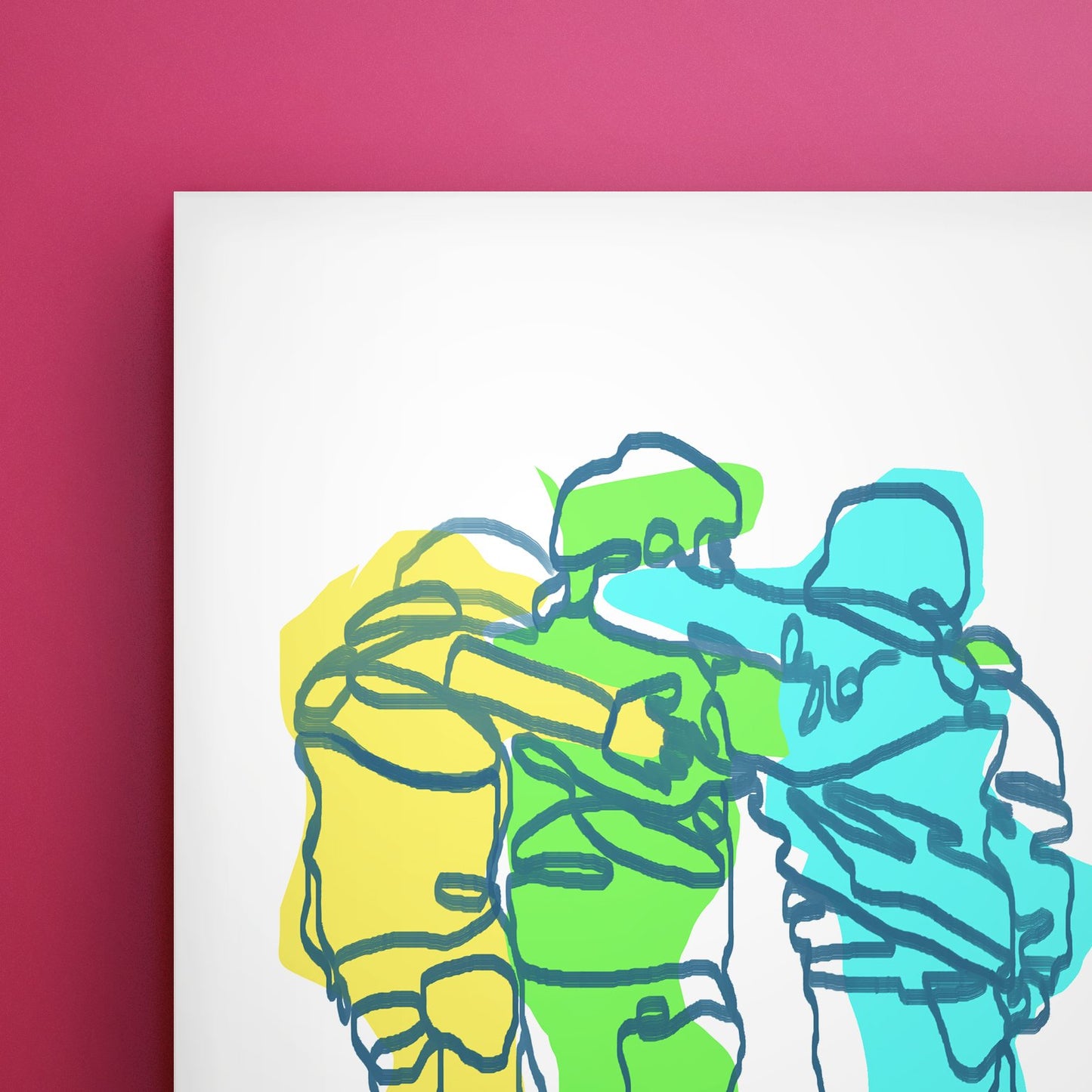 Childhood Friends Line Art - EGLOOP