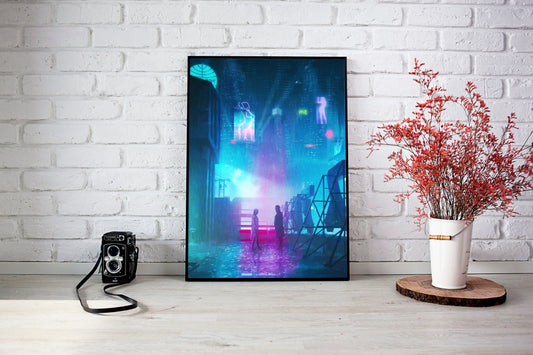 Blade Runner Painting Poster | Borderless | 8.5" x 11" - glossy Blade Runner 2049