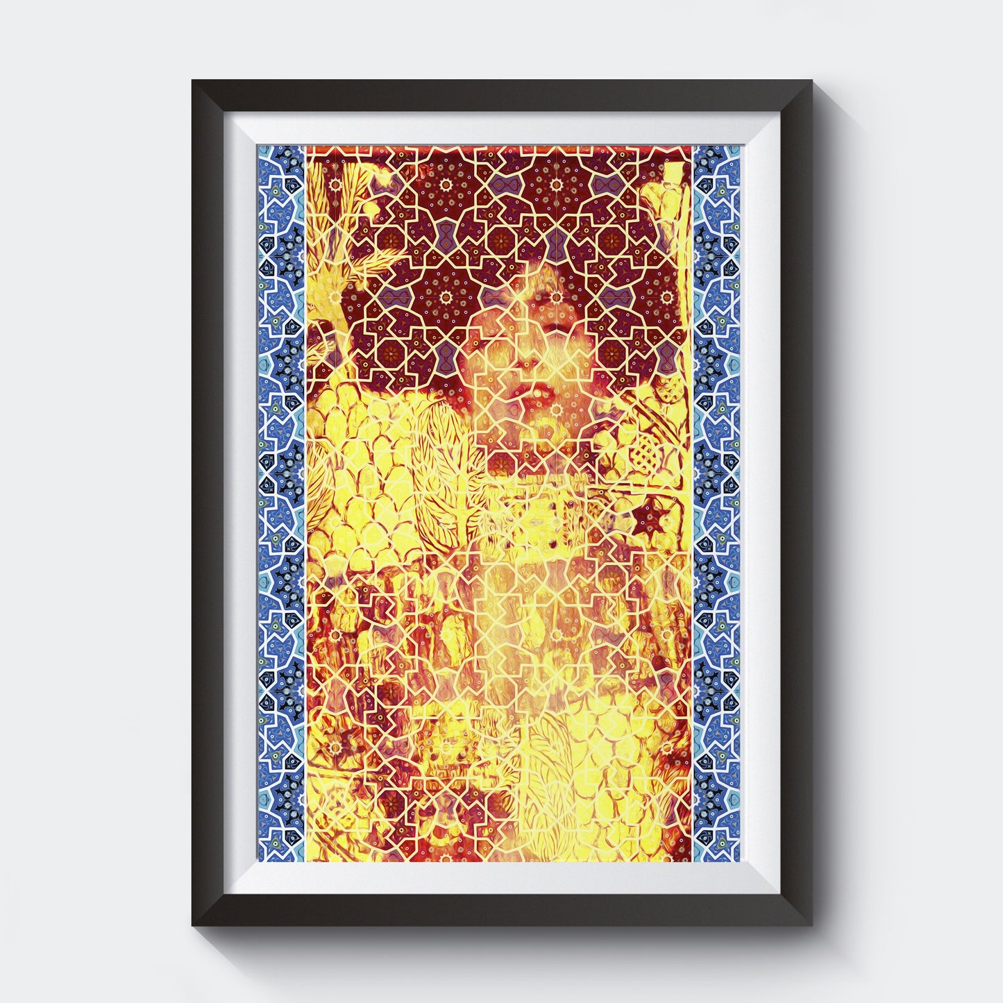 Gustav Klimt & Persian Ceramic Art inspired Painting - EGLOOP