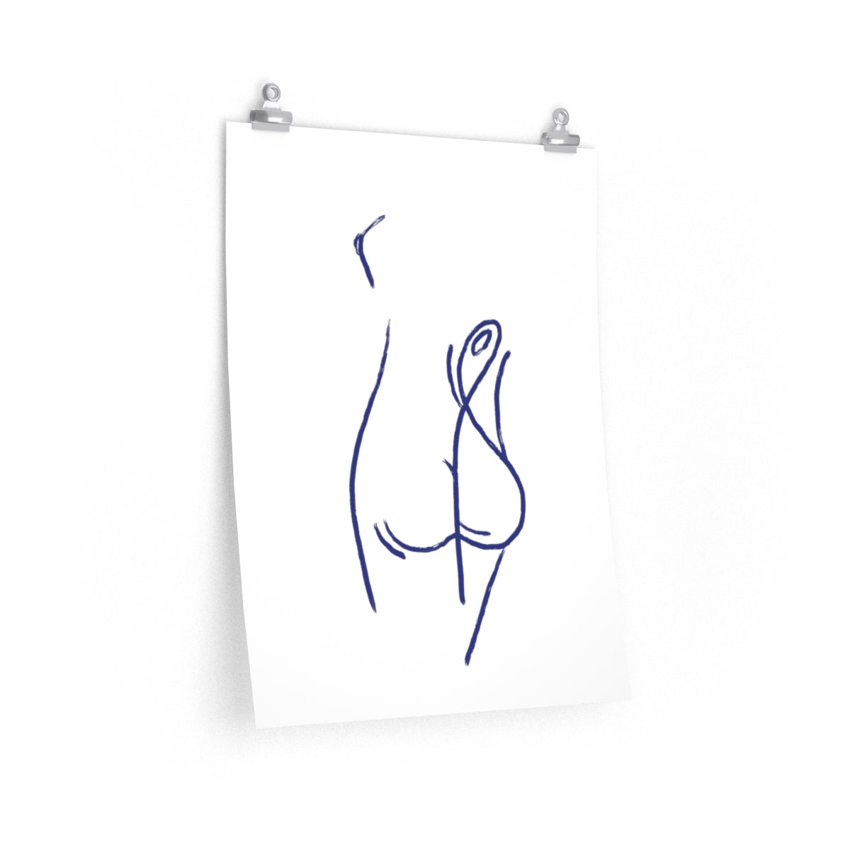 Sexy Back | Line Art | Print | Poster | Painting | Drawing | Premium Matte vertical posters - EGLOOP
