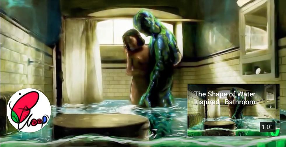 The Shape of Water | Bathroom Scene Painting Progress Video - EGLOOP