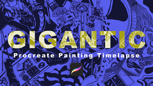 GIGANTIC Procreate Painting Timelapse! Sugar Vein Project