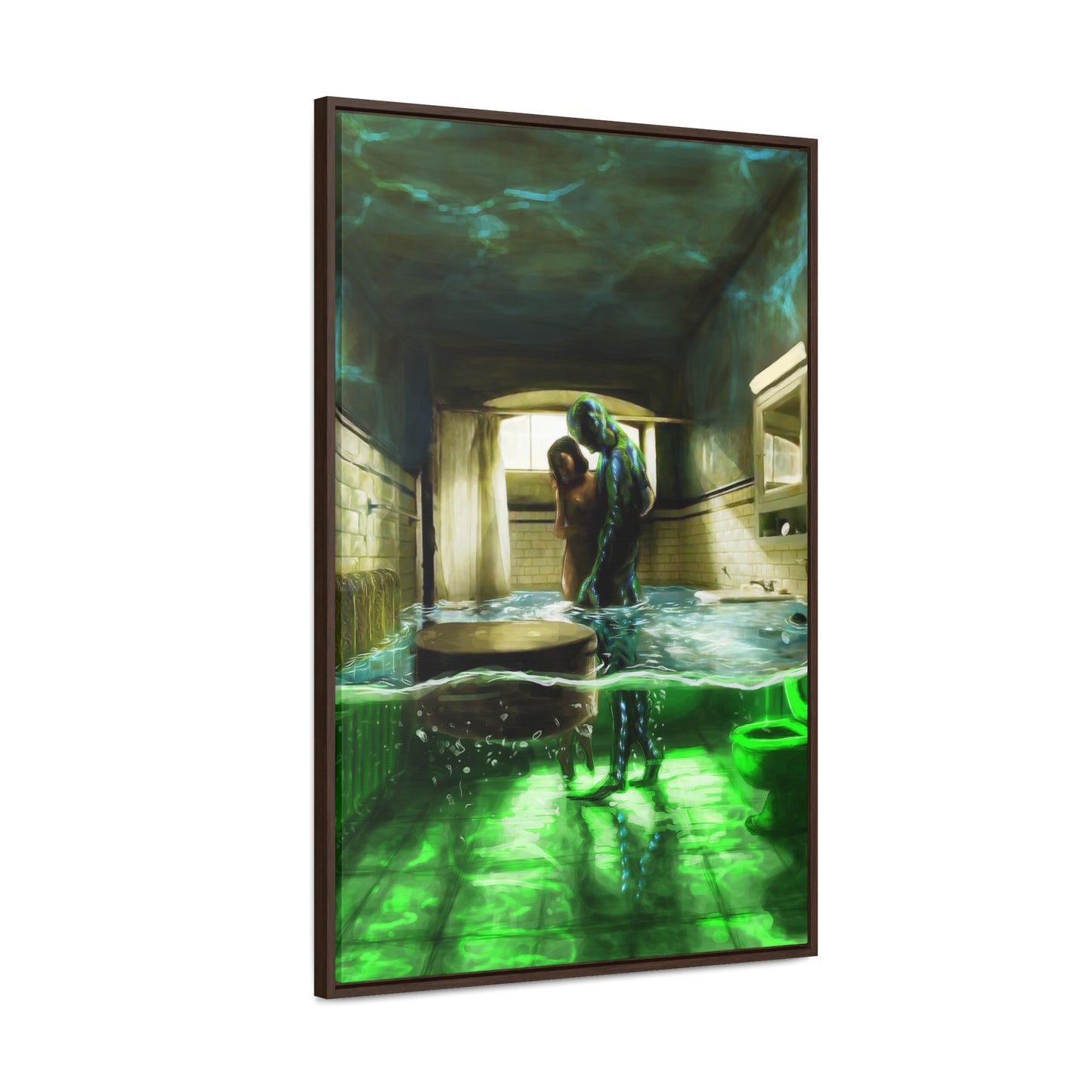 The Shape of Water | Vertical Framed Premium Gallery Wrap Canvas