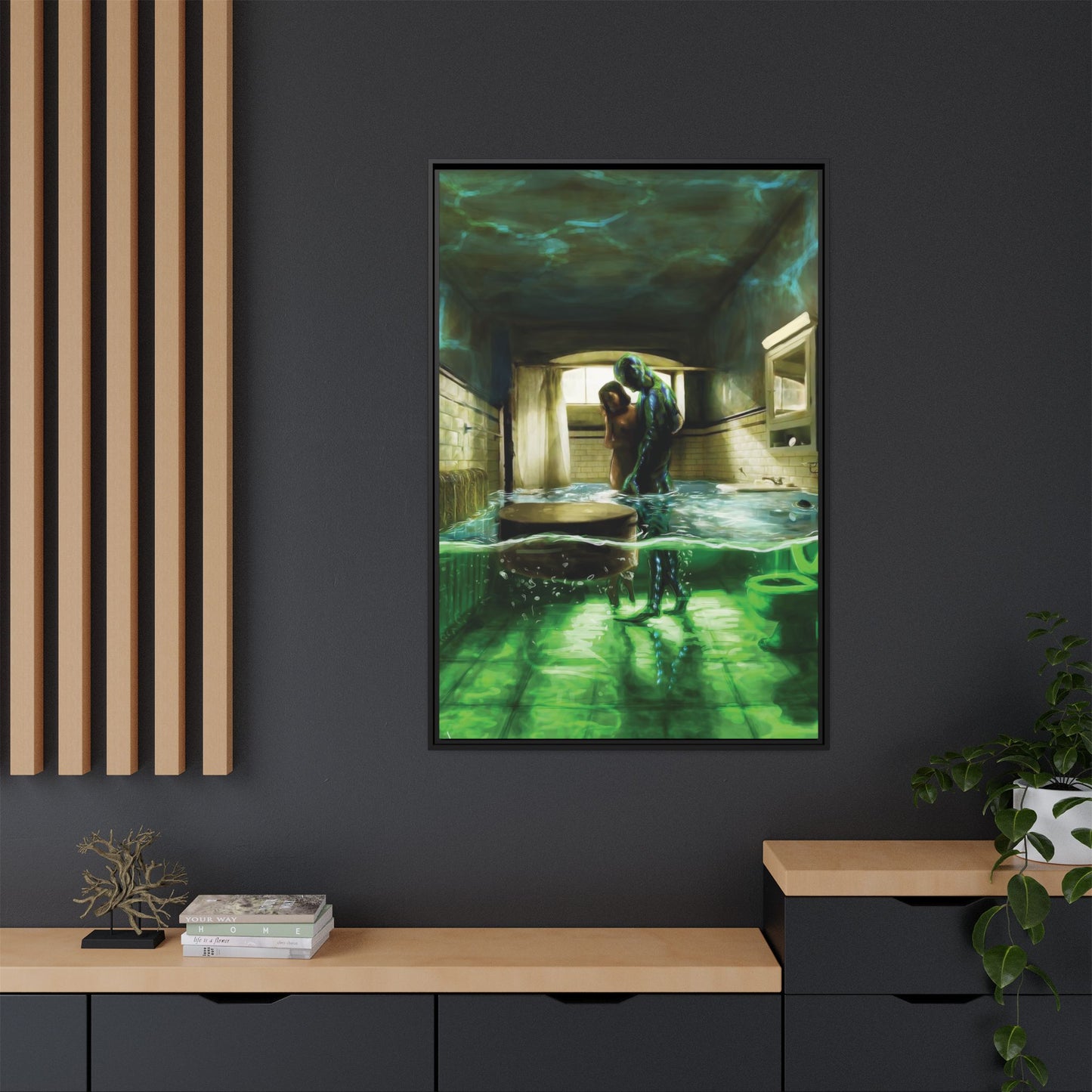 Shape of Water Canvas Art Print - Wall Decor