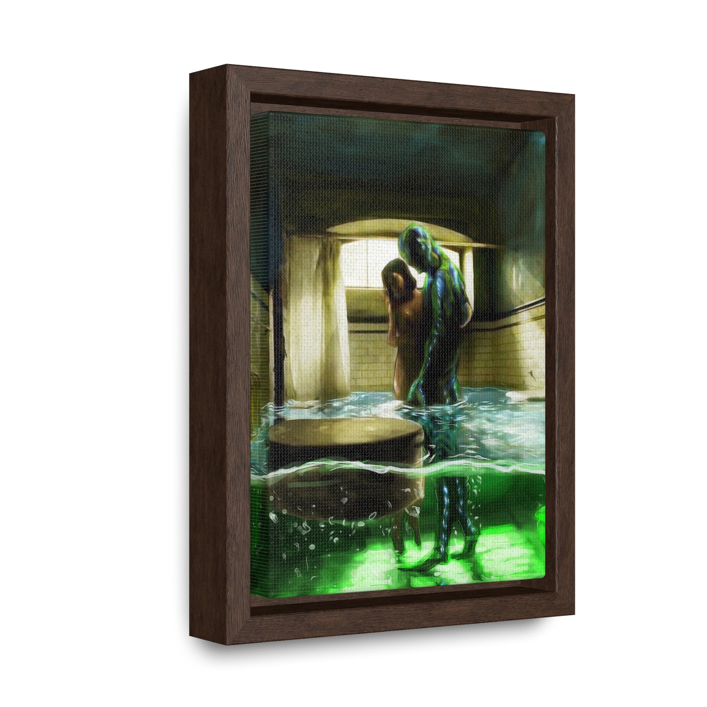 The Shape of Water | Vertical Framed Premium Gallery Wrap Canvas