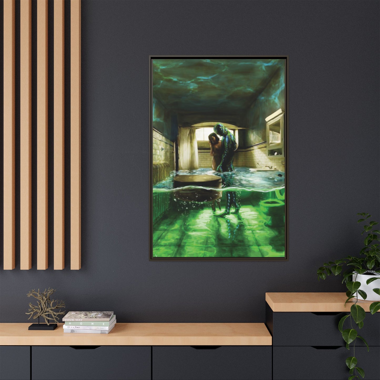 Shape of Water Canvas Art Print - Wall Decor