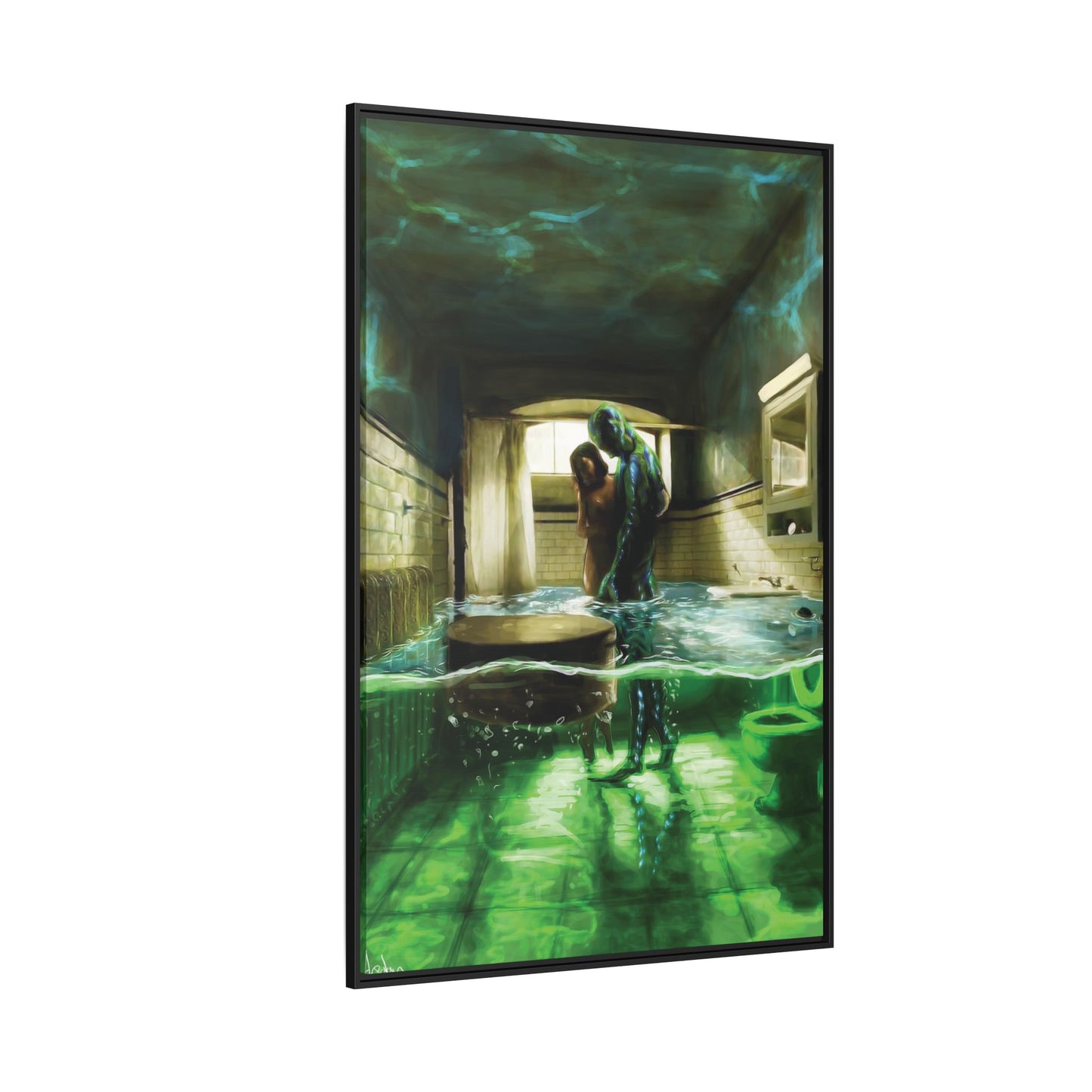 Shape of Water Canvas Art Print - Wall Decor
