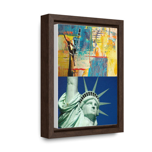 KEEP on ROCKIN - Statue of Liberty Style | Vertical Framed Premium Gallery Wrap Canvas