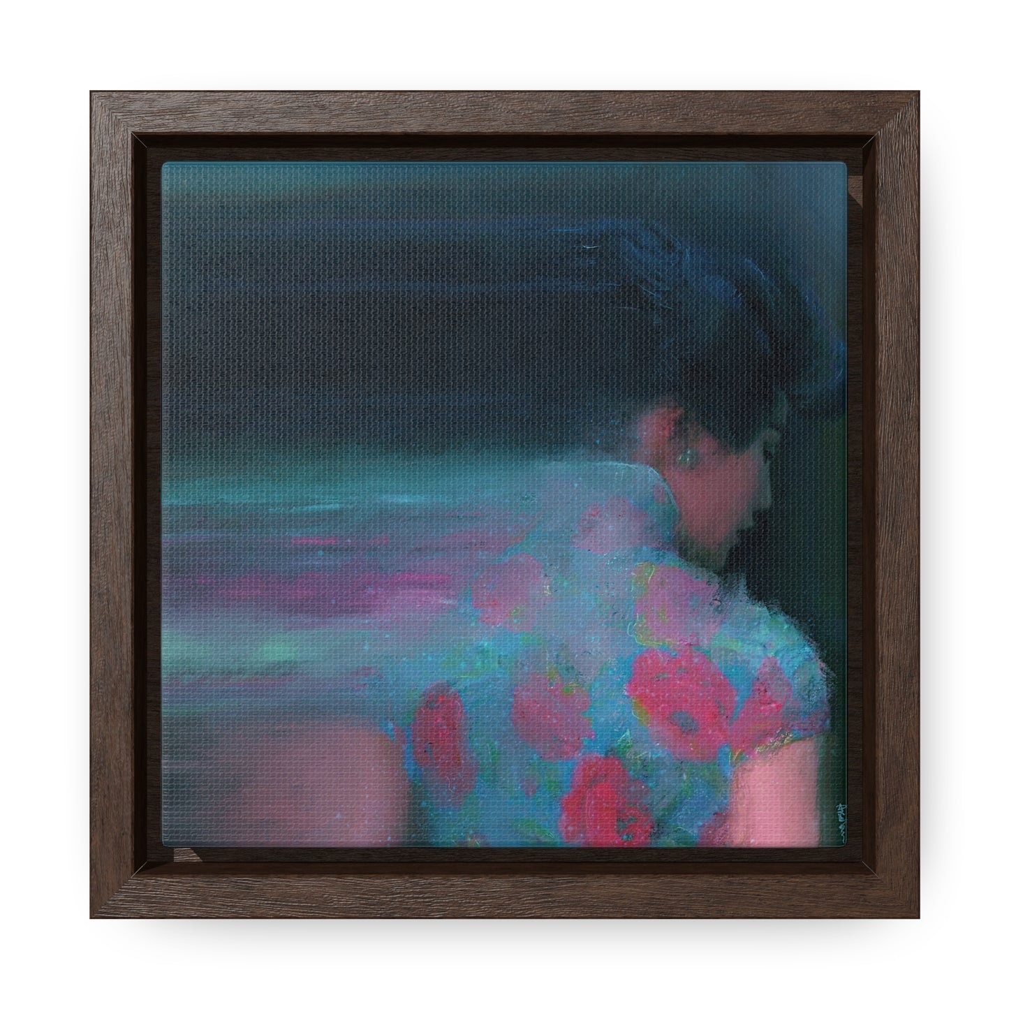 Cheongsam Painting | Limited Edition | Square Framed Premium Gallery Wrap Canvas