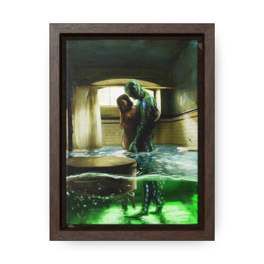 The Shape of Water | Vertical Framed Premium Gallery Wrap Canvas