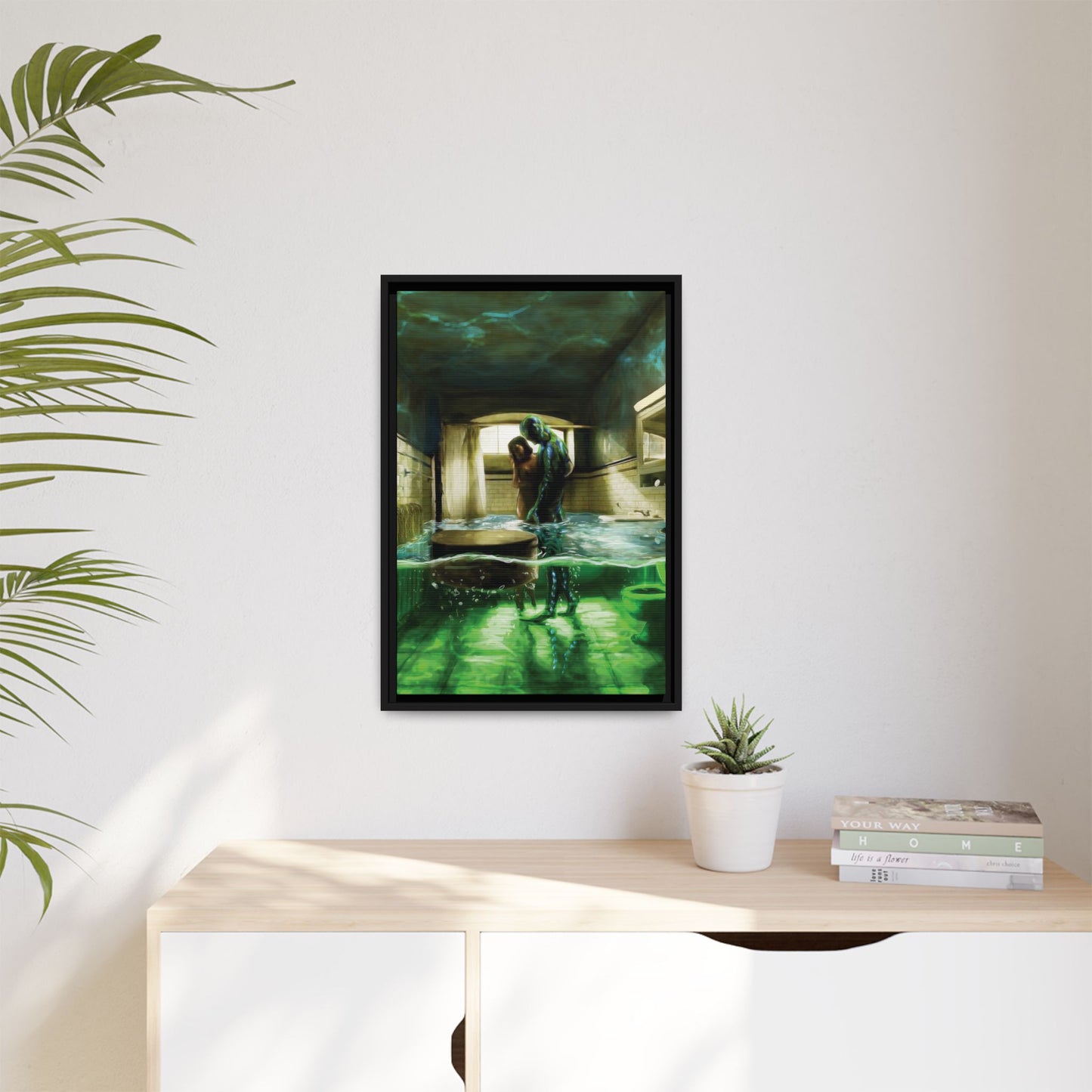 Shape of Water Canvas Art Print - Wall Decor