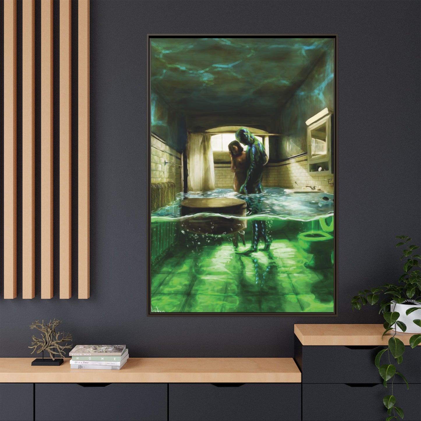 Shape of Water Canvas Art Print - Wall Decor