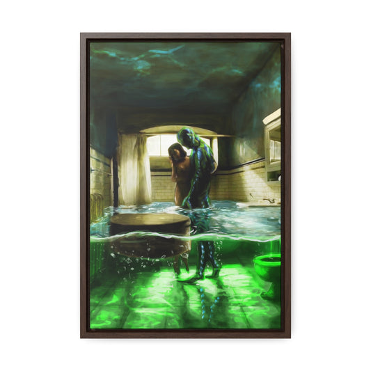 The Shape of Water | Vertical Framed Premium Gallery Wrap Canvas