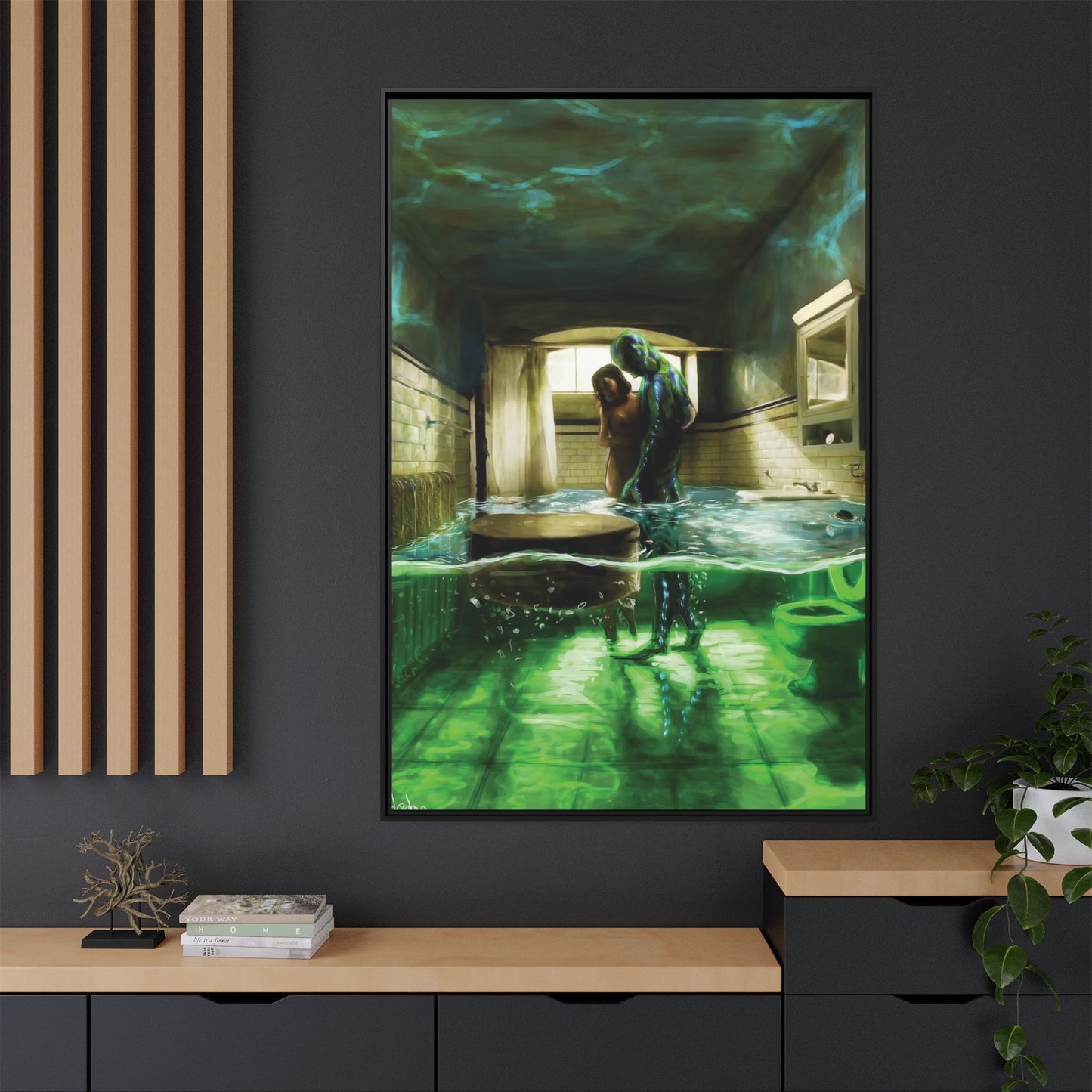 Shape of Water Canvas Art Print - Wall Decor