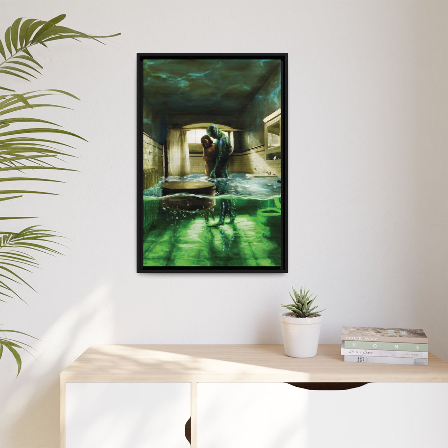 Shape of Water Canvas Art Print - Wall Decor