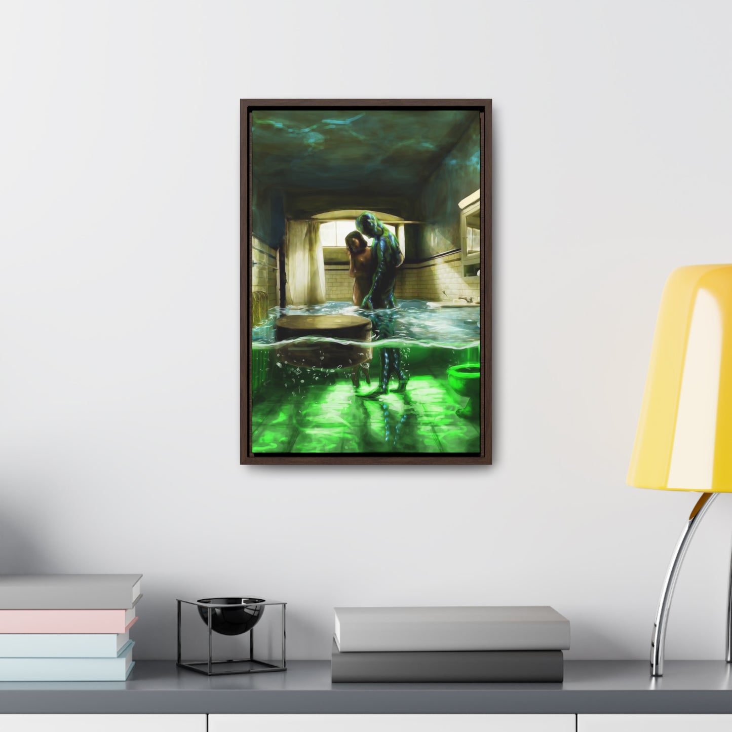 The Shape of Water | Vertical Framed Premium Gallery Wrap Canvas