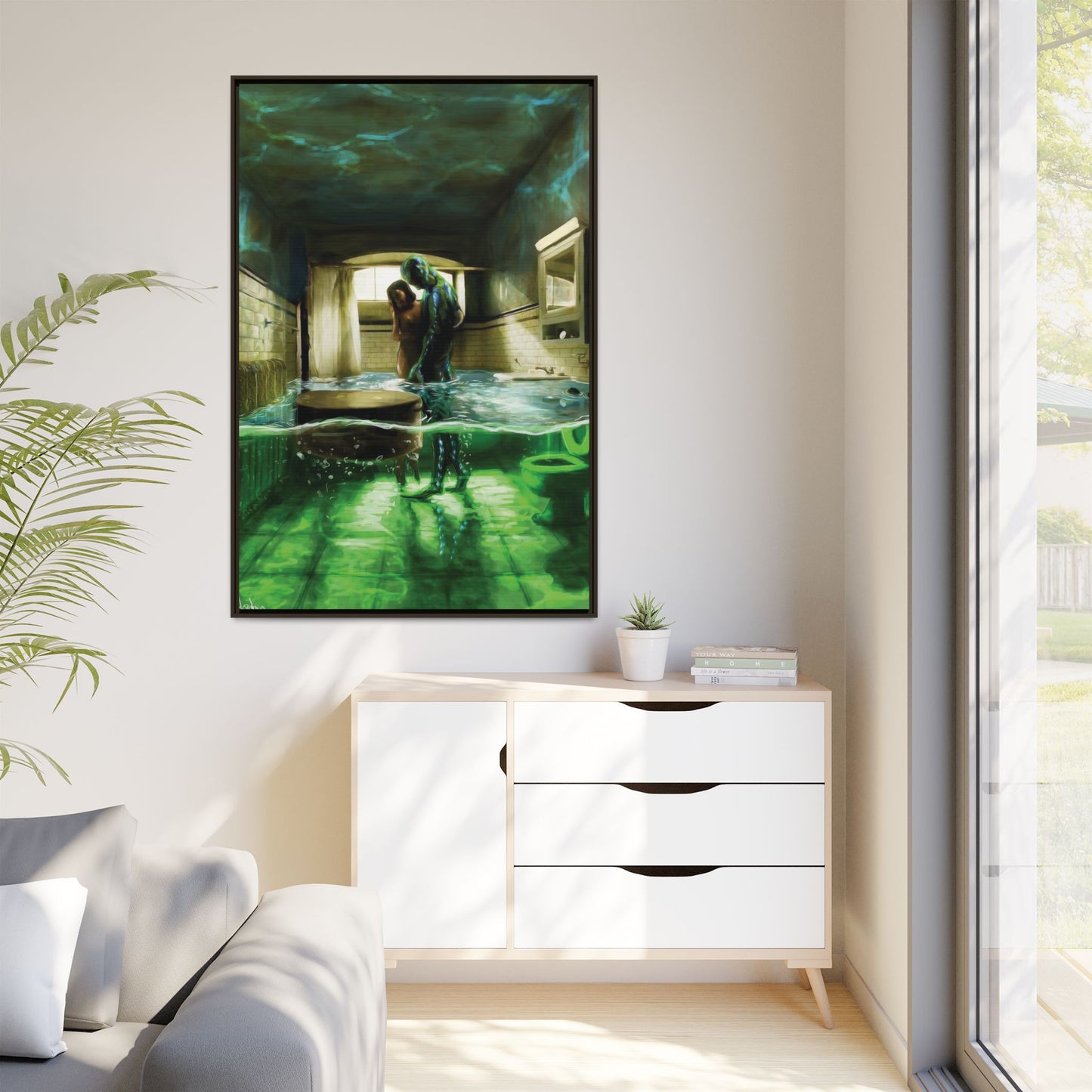 Shape of Water Canvas Art Print - Wall Decor