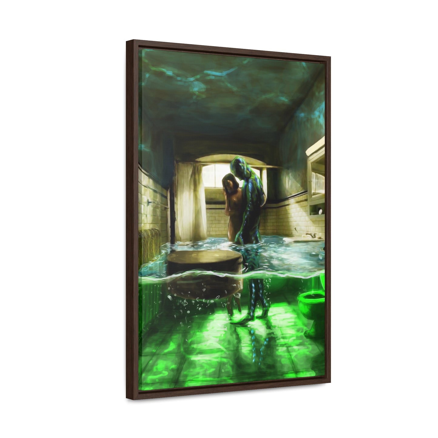 The Shape of Water | Vertical Framed Premium Gallery Wrap Canvas