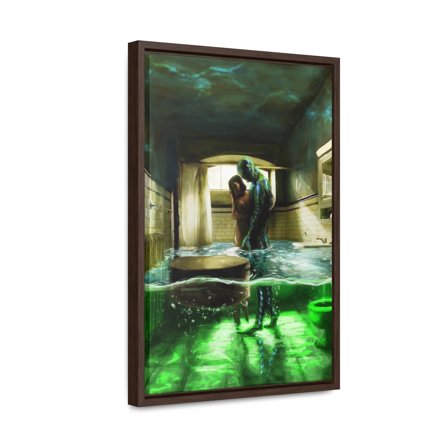 The Shape of Water | Vertical Framed Premium Gallery Wrap Canvas