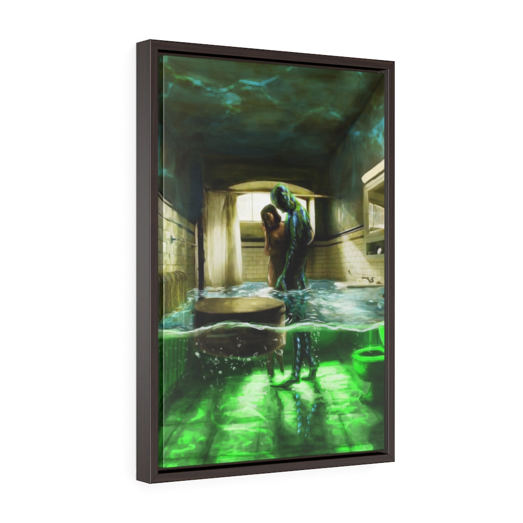 The Shape of Water | Vertical Framed Premium Gallery Wrap Canvas