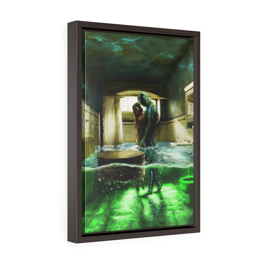 The Shape of Water | Vertical Framed Premium Gallery Wrap Canvas