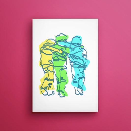Childhood Friends Line Art - EGLOOP