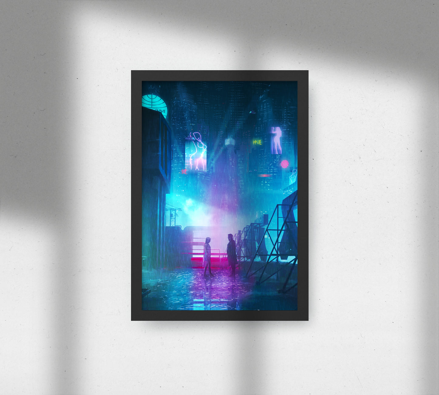 Blade Runner Painting Poster | Borderless | 19" x 13" - glossy Blade Runner 2049