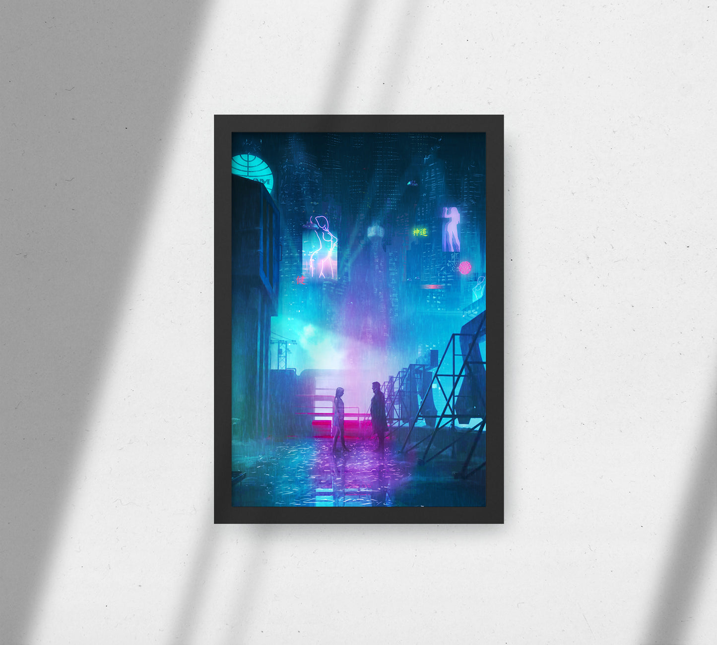 Blade Runner Painting Poster | Borderless | 19" x 13" - glossy Blade Runner 2049