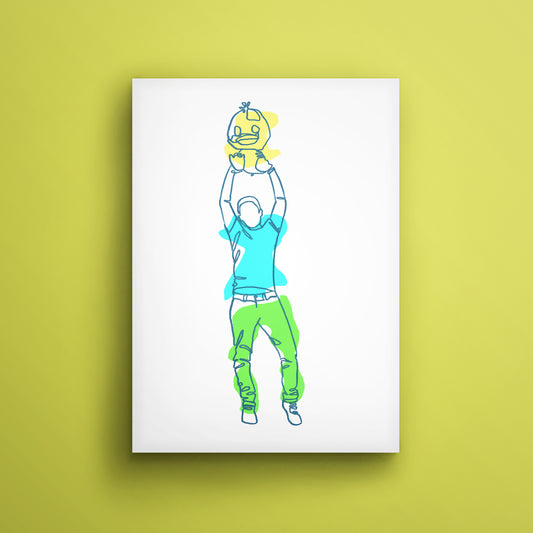 Winner Line Art Poster | Print | Art | Painting - EGLOOP