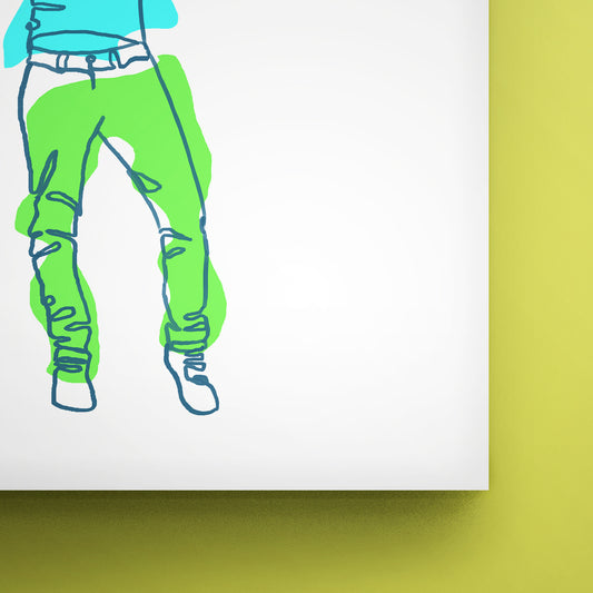 Winner Line Art Poster | Print | Art | Painting - EGLOOP