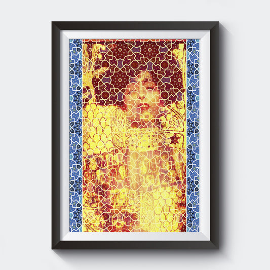 Gustav Klimt & Persian Ceramic Art inspired Painting - EGLOOP