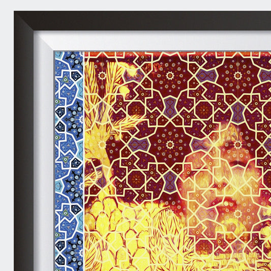 Gustav Klimt & Persian Ceramic Art inspired Painting - EGLOOP