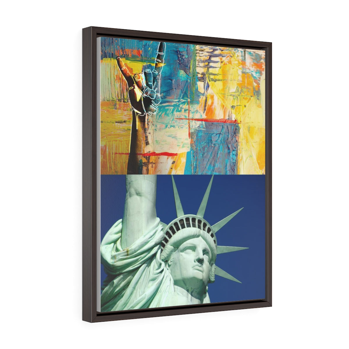 KEEP on ROCKIN - Statue of Liberty Style | Vertical Framed Premium Gallery Wrap Canvas - EGLOOP